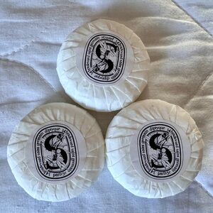 3 Diptyque 34 Boulevard Saint-Germain Perfumed Soap Travel Size Amber/Rose/Cinn